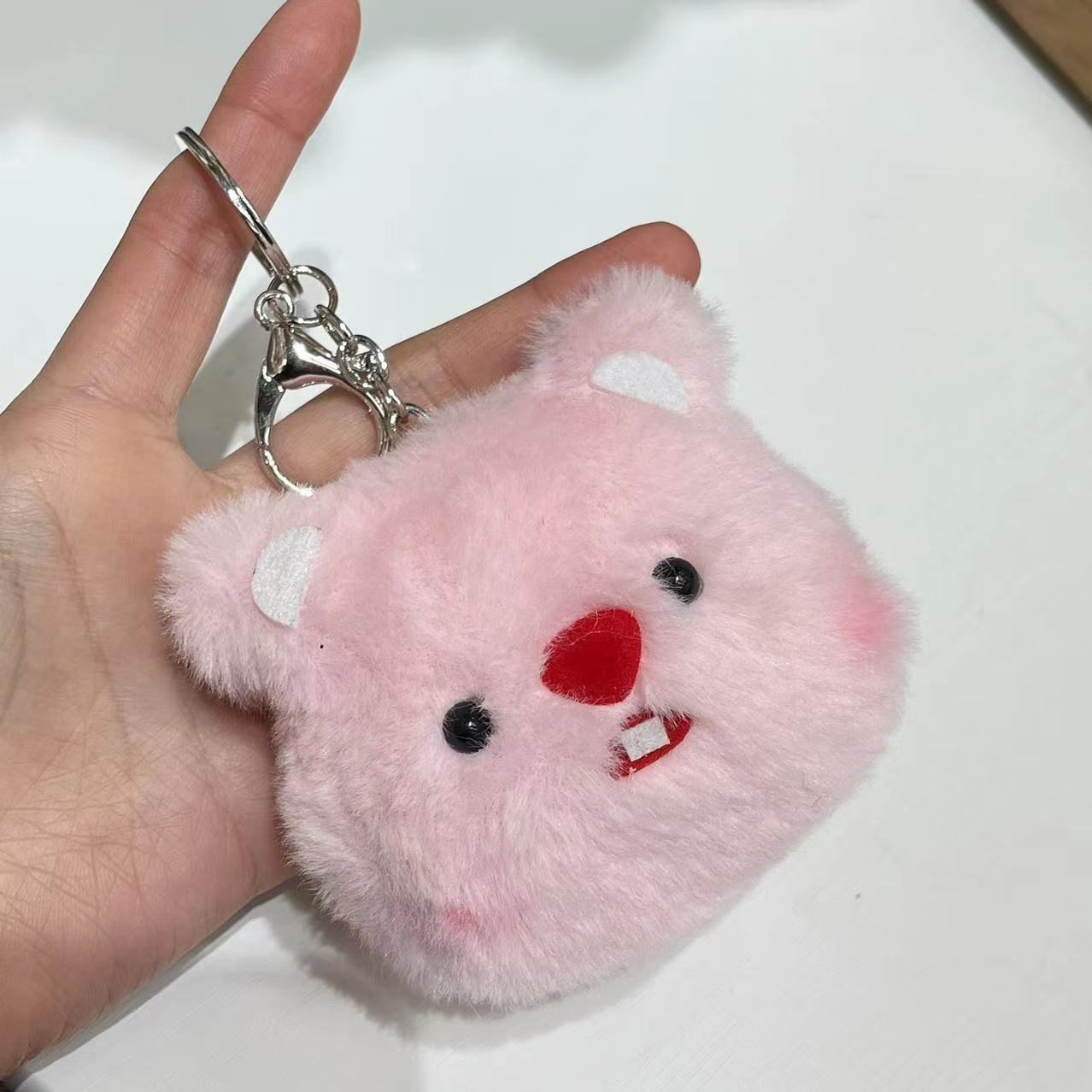 Cartoon plush keychain