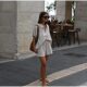 2025 European and American AliExpress cross-border summer women's new striped shirt shorts suit simple lazy style suit