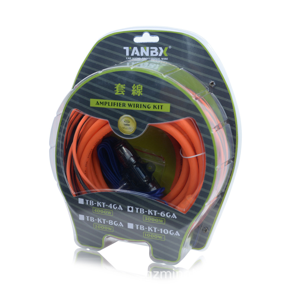 Car Audio Speaker Wire 0Ga2Ga4Ga6Ga8Ga10Ga Set Copper Clad Aluminum Set Audio Wire