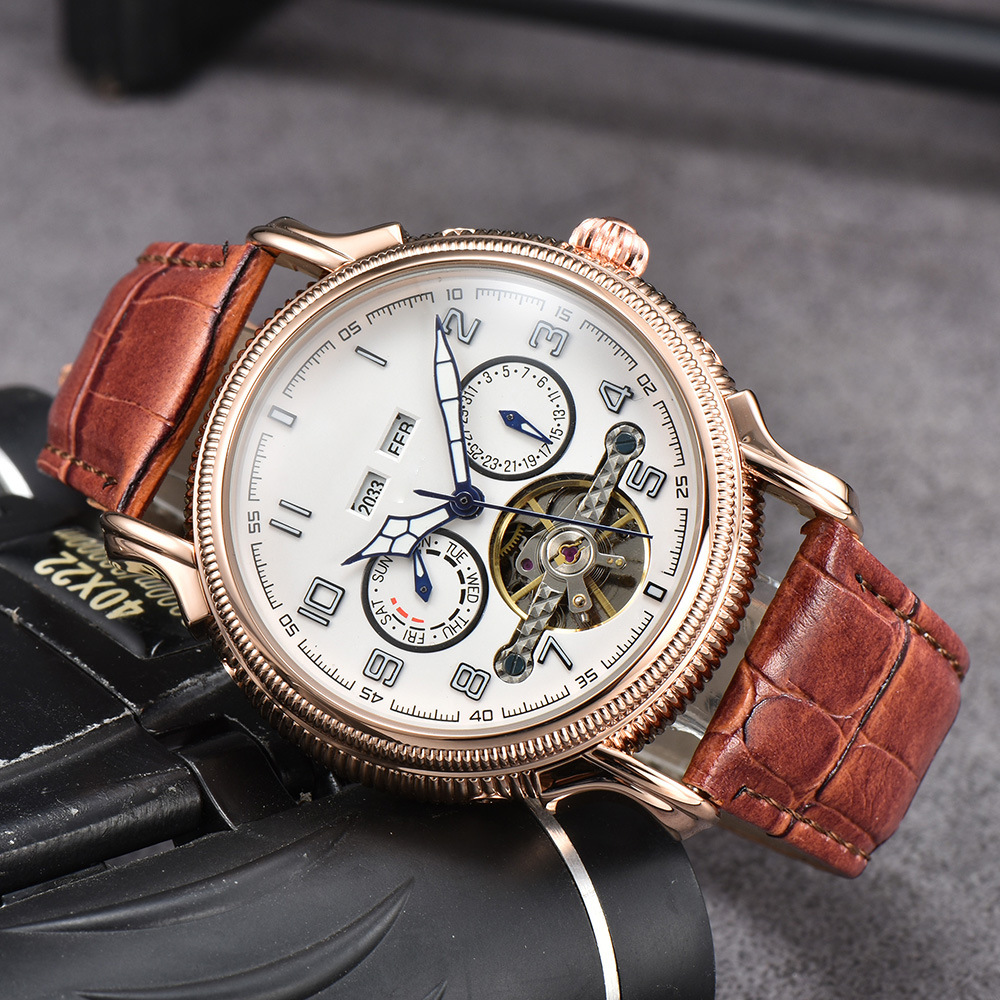Cross-Border Hot-Selling Baida Flywheel Mechanical Watch Guangzhou Wholesale Mechanical Watch Za105225