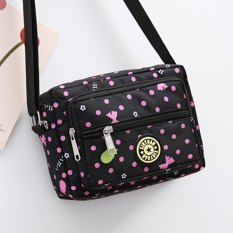 Pink polka dot medium size: 20x 15