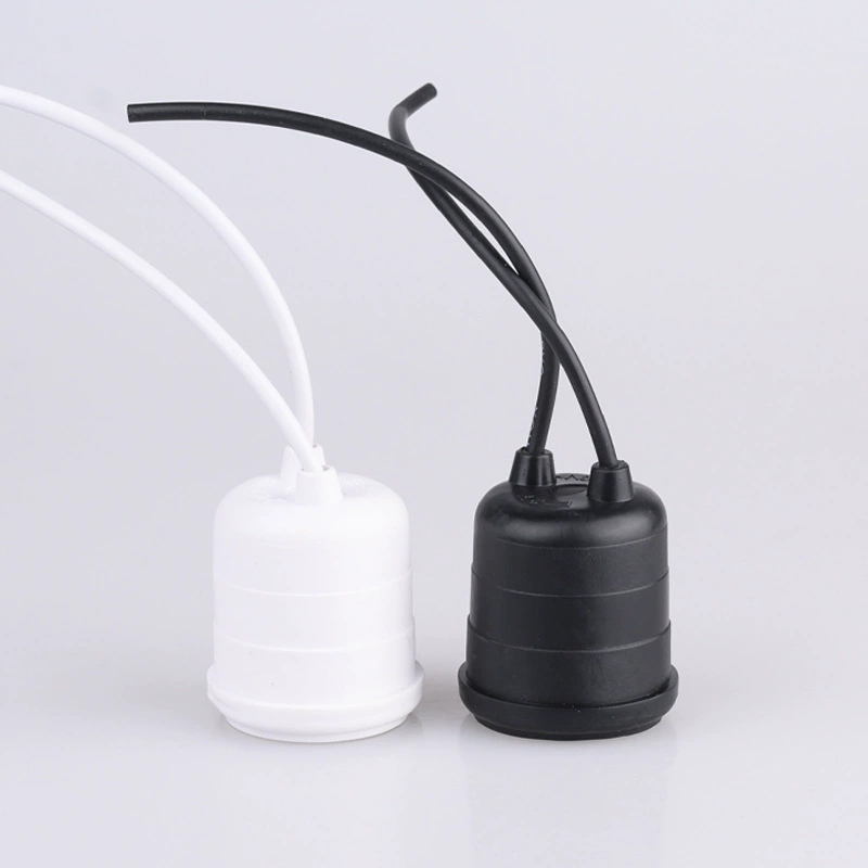 Юго-Восточная Азия Таиланд Камбоджа Мьянма Водонепроницаемая головка винта E27 черно-белая водонепроницаемая головка лампы мягкий клей ПВХ головка лампы