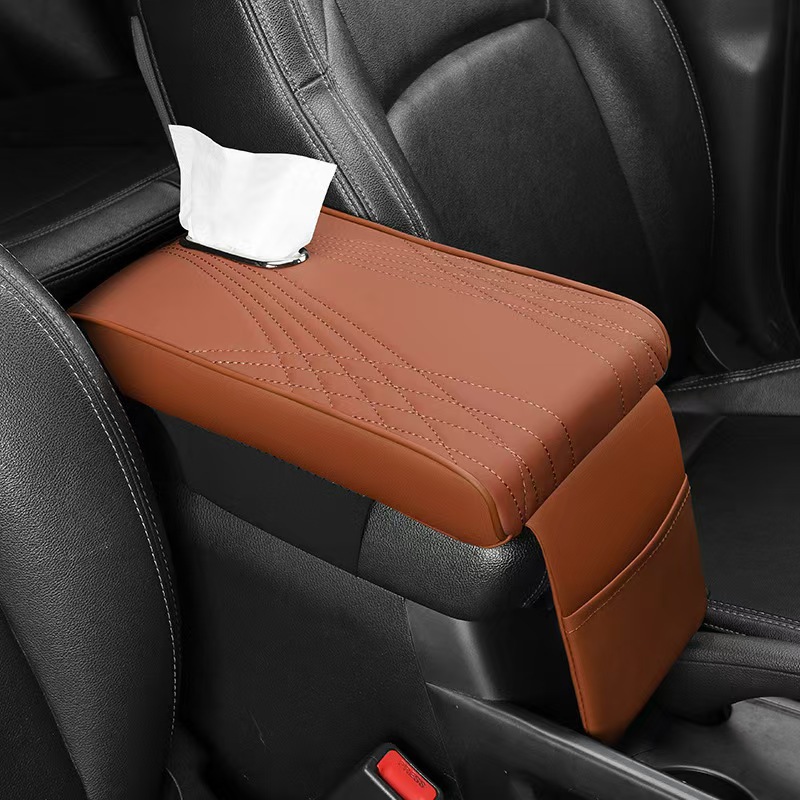 Heightening Pad Universal: Universal Armrest box pad - brown