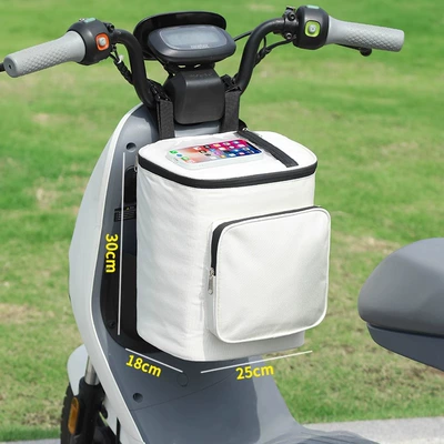 pocket storage hanging bag artifact – Electric car tail box - white-17l-touch-screen-navigationcan-hold-helmet-raincoat-17l