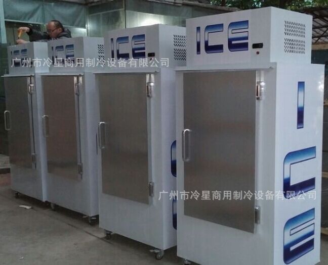冰块储冰柜雪糕冷冻柜风冷冰箱220V60HZ方冰保温直冷不锈钢冷冻柜