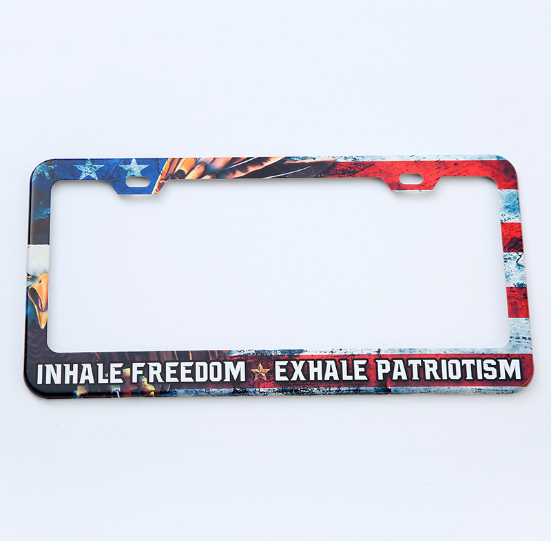Comercio exterior transfronterizo Amazon placa de matrícula popular aleación de aluminio marco de la placa de protección fija cubierta de la placa de automóviles decorativos