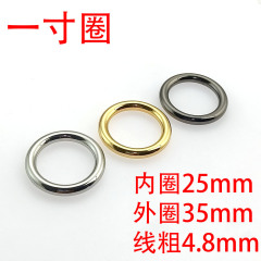 1インチ25MM4.8線合金円箱金物部品シームレス無インターフェースoリング閉口中実