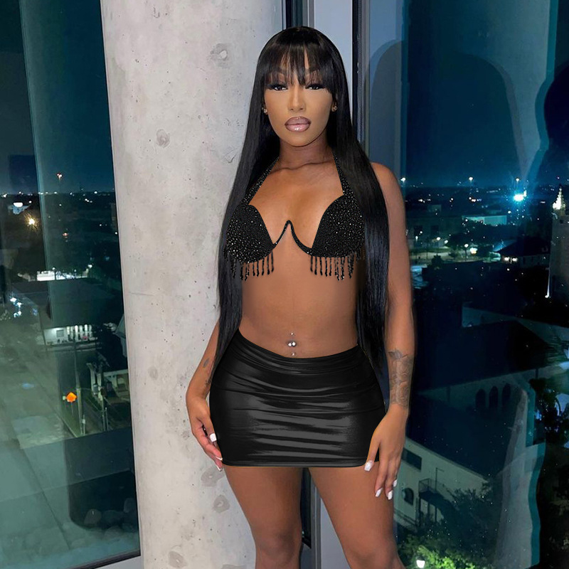 Title 6, Nieuwe Party Tassel Strap Half Rok Set voor Vro...