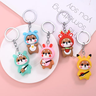 Cartoon doll, keychain, creative small bag, with little bears, Birthday gift
