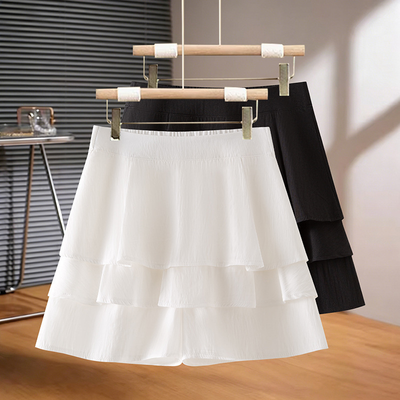 Super Stylish White Multi-Layered Cake Skirt for Women, Summer 2026 New Fashion Petite A-Line Skirt Pants Super Stylish White Multi-Layered Cake Skirt for Women, Summer 2026 New Fashion Petite A-Line Skirt Pants