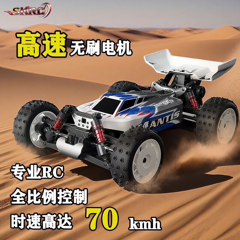 Professional Rc Brushless Remote Control Car Four-Wheel Drive Drift Adult High-Speed Off-Road Climbing Big Bicycle Electricity Racing Boy Play