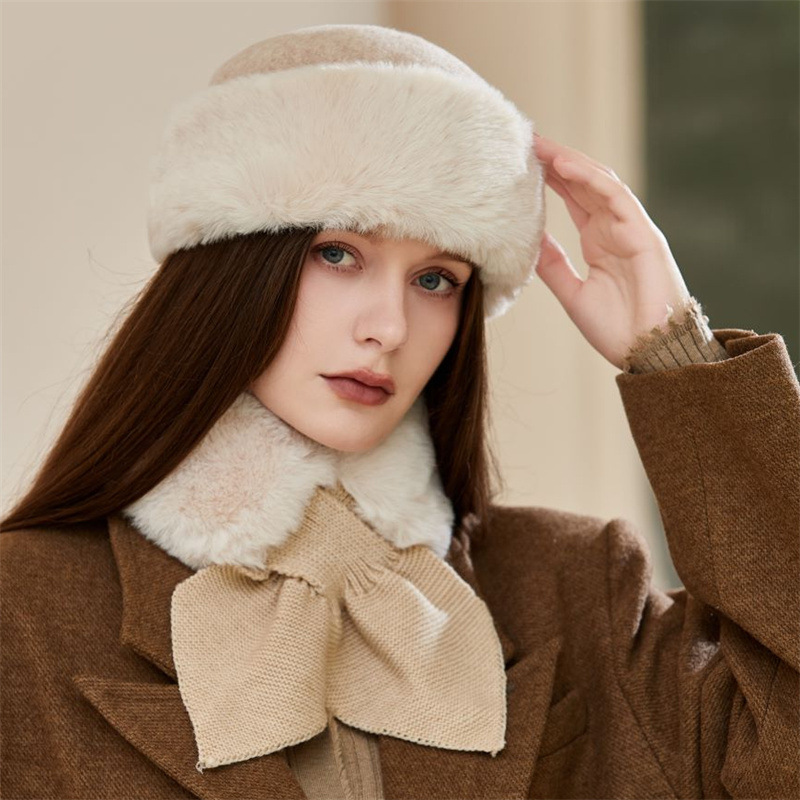 Gorro ushanka y cuello térmico para hombre peluche invierno_voghion.com