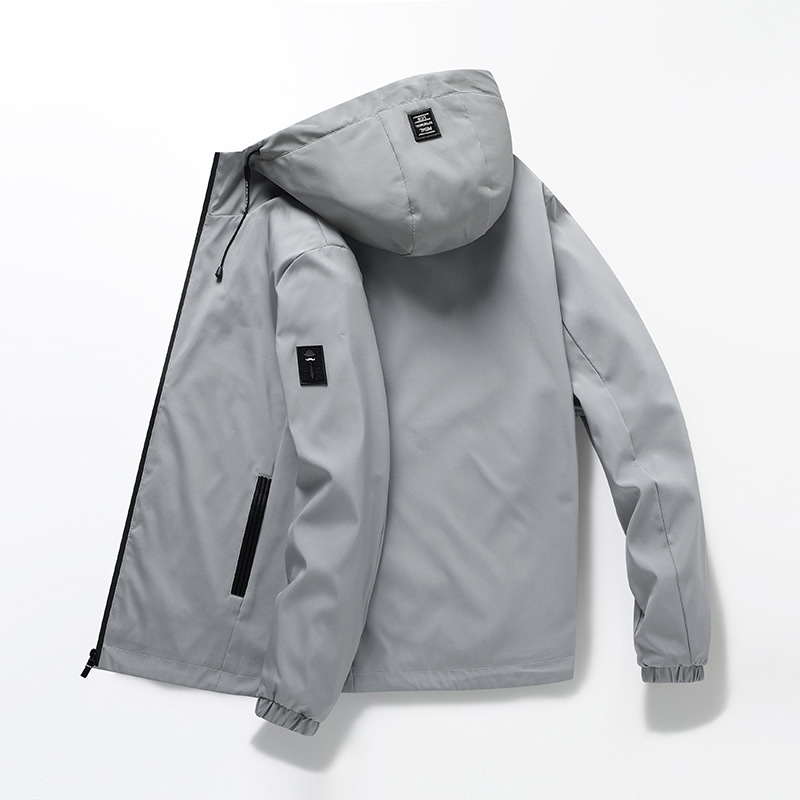 A drop-shipping men's jacket 2021 autumn new hooded loose fit casual men's youth work jacket_voghion.com