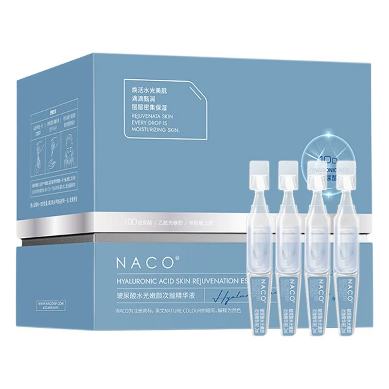 NACO 10D Throw Essence Hyaluronic Acid Увлажняющий и увлажняющий флакон для лица Подтягивающий и Осветляющий мышечный низ 30
