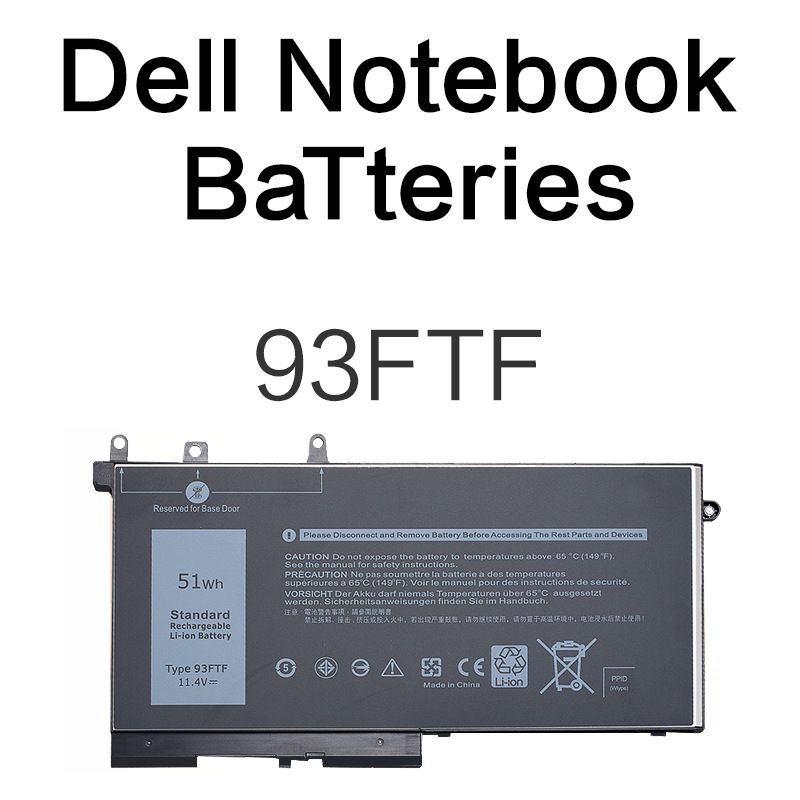 93Ftf Battery Compatible with Dell Latitude 5280 E5480 5580 5290 5490