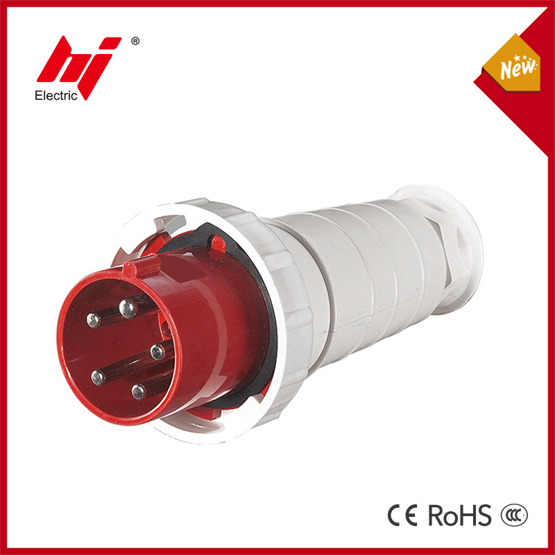 IP67防水工业插头63A 5芯5孔航空插座公母对接插头 400V链接插头