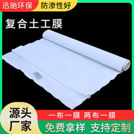 复合土工膜尾矿沼气池人工湖防渗土工膜湿地公园两布一膜防渗膜