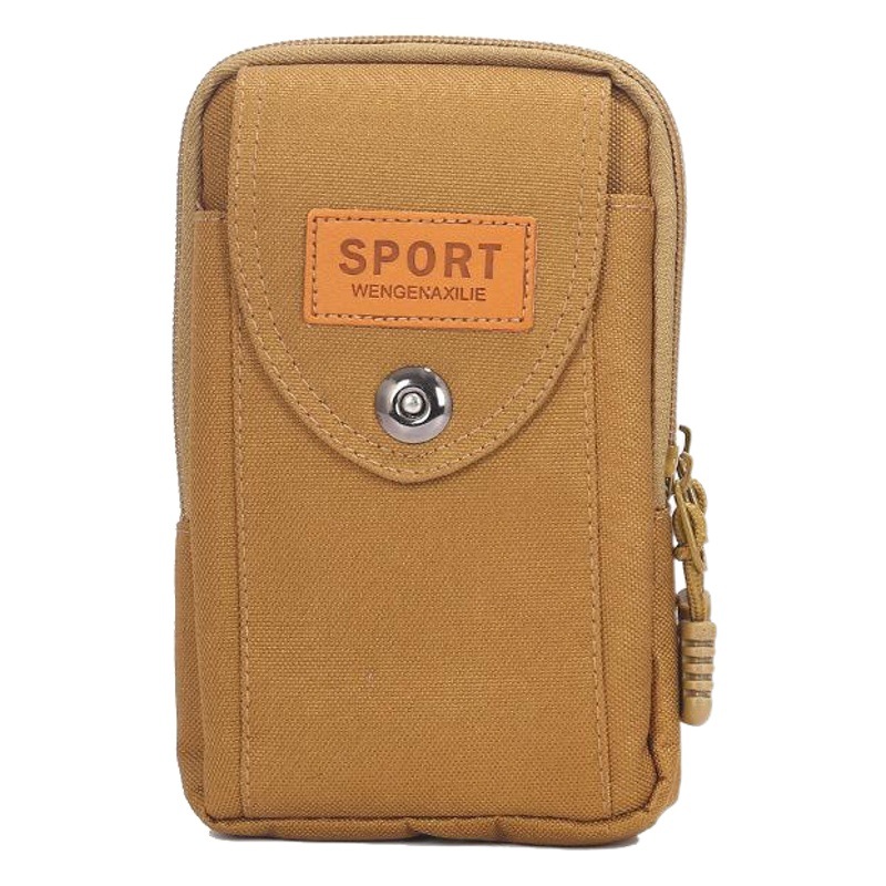 Hot-Selling Multifunctional Men's Mobile Phone Bag for Construction Site Work Portable Waist Bag Vertical Business Coin Purse Wholesale Supply