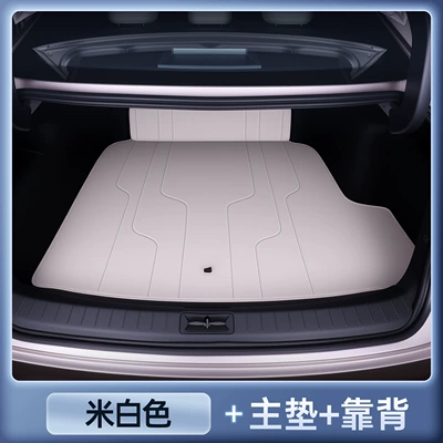 Trunk Mat of Nissan N6, Full-Coverage - premium-off-white-seat-cushion-backrest-stain-resistant-wrinkle-resistant-nissan-n6