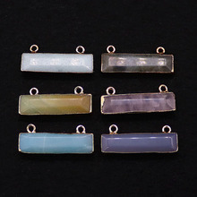 ��Ȼʯ�нǳ����η۾�׹��12x30mm����ʯ˫�������� DIY��Ʒ���
