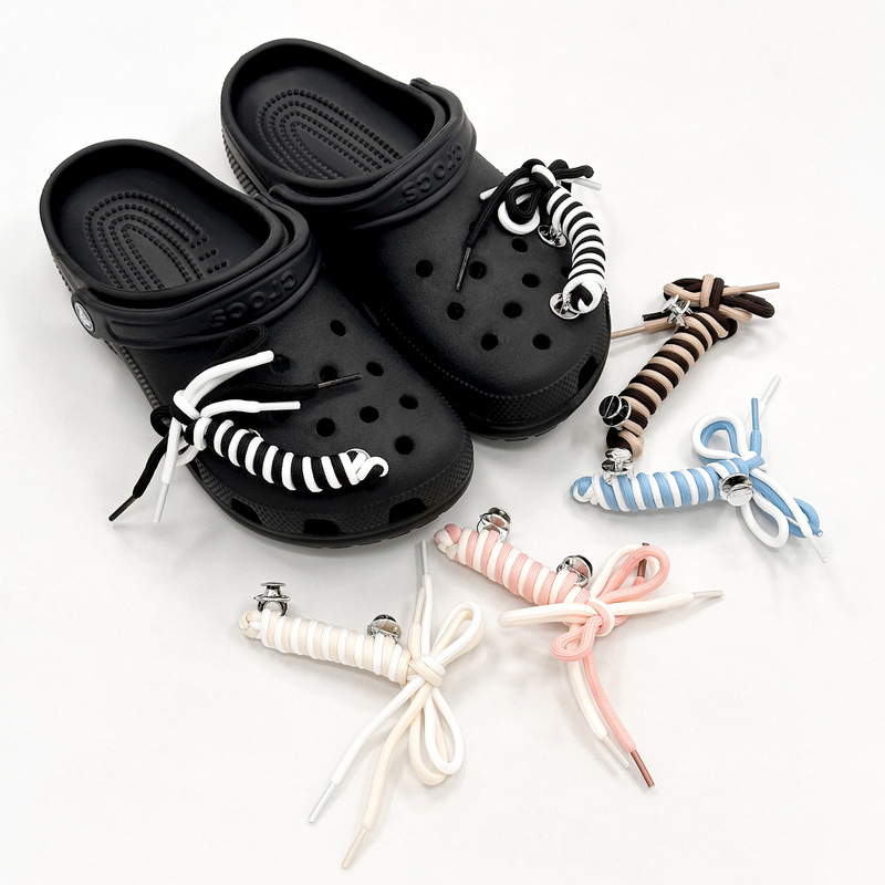Cave shoes accessories double color shoelaces pure hand-woven can be matched with any doll cute pendant hole shoes accessories