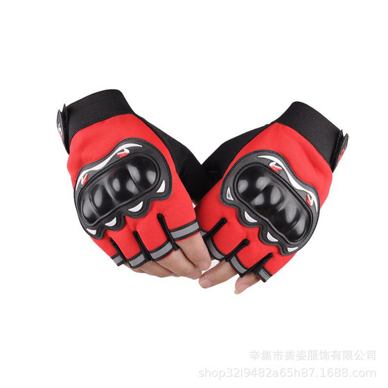 Motorcycle Motorcycle Protective Full-finger Gloves Men's Protective Knight Long-finger Outdoor Sports Breathable Half-finger Men's All Year Round