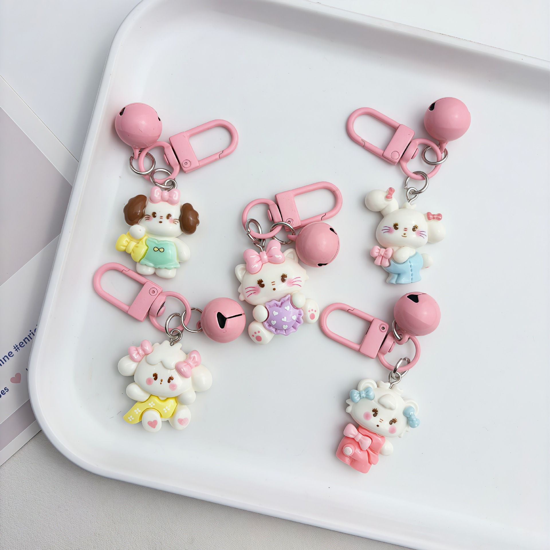 卡通可爱小中号美乐蒂钥匙扣挂饰包包挂件情侣闺蜜生日小礼物批发