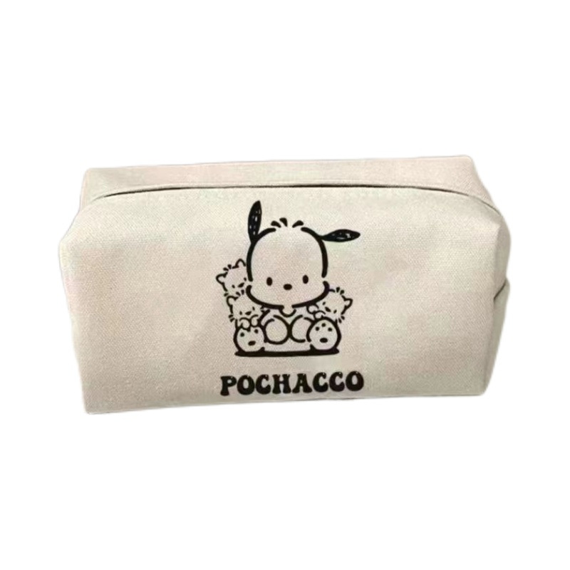 Bolsa de lápices de perro Pinta Bolsa de lápices de oso de fresa linda Red de Internet Bolsa de papelería de escuela primaria de gran capacidad Bolsa de almacenamiento