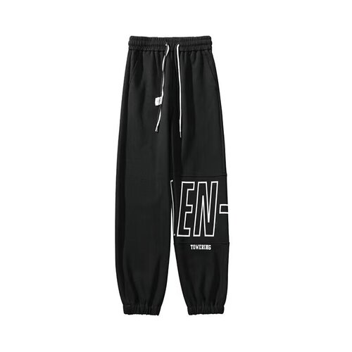 Autumn lettered foot-tight pants for men, American trend printed loose casual pants, Hong Kong trend brand Harlan sweatpants