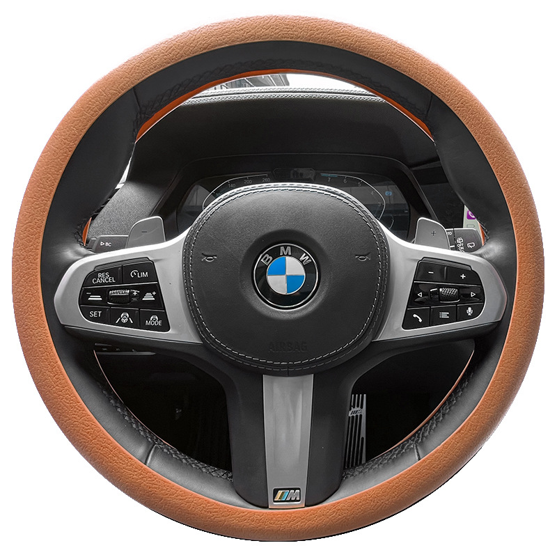 Cubierta del volante de silicona del coche hombres y mujeres de moda de verano cubierta de la manija antideslizante absorbente de sudor universal Four Seasons delgada suave