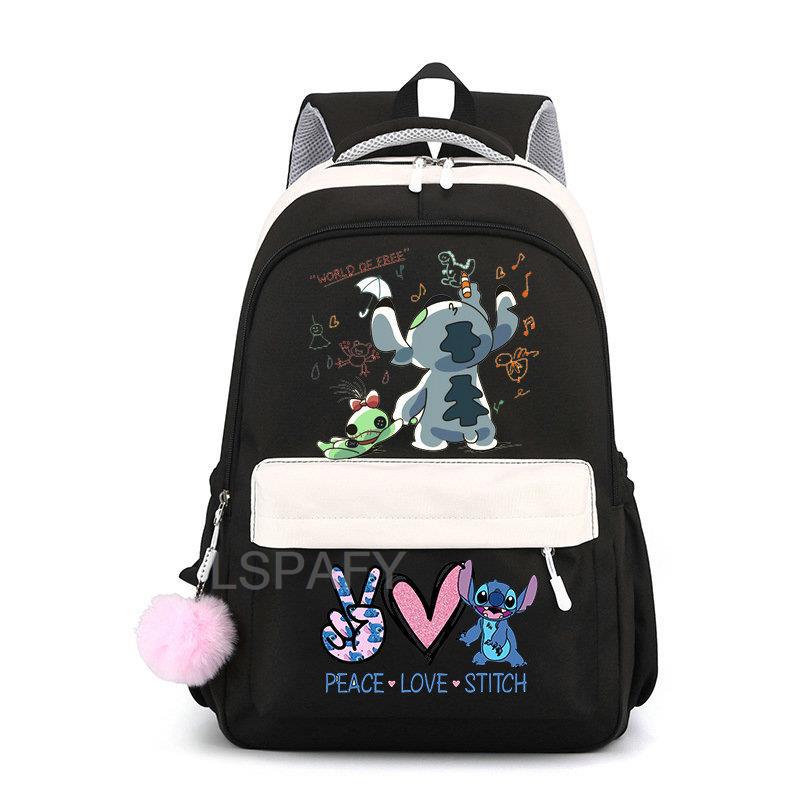 Stitch niños bolso de escuela mochila moda niños mochila de viaje lindo niño niña libro mochila