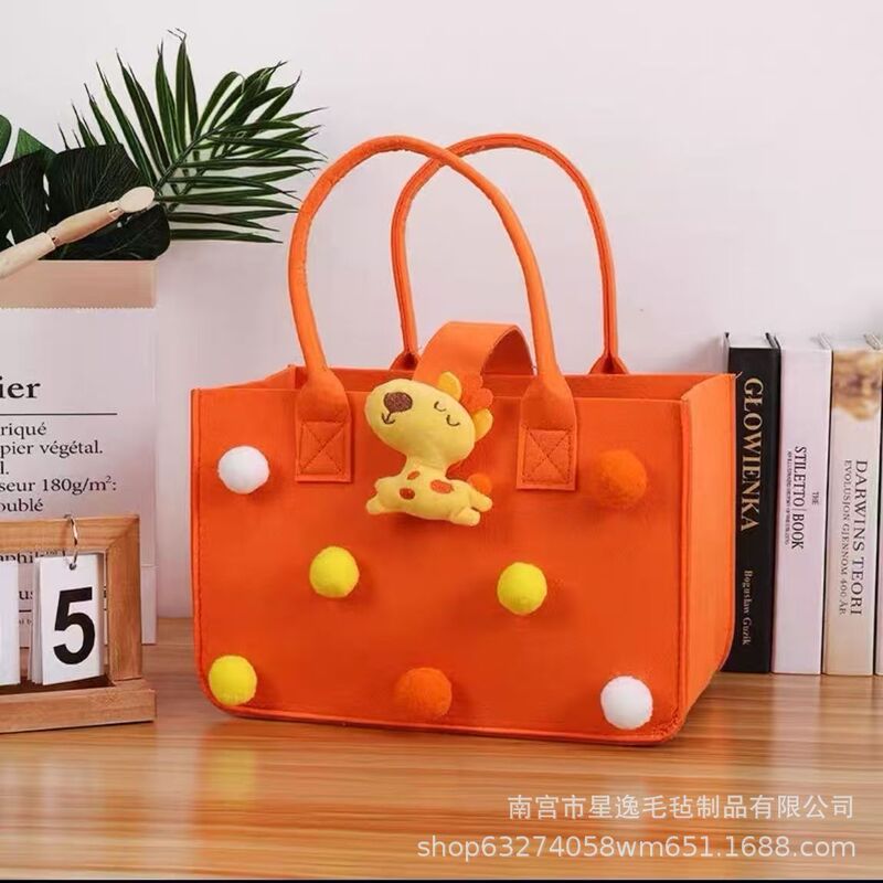 网红毛毡包手提袋卡通玩偶毛毡包伴手礼手提礼品包毛毡厂家批发|undefined