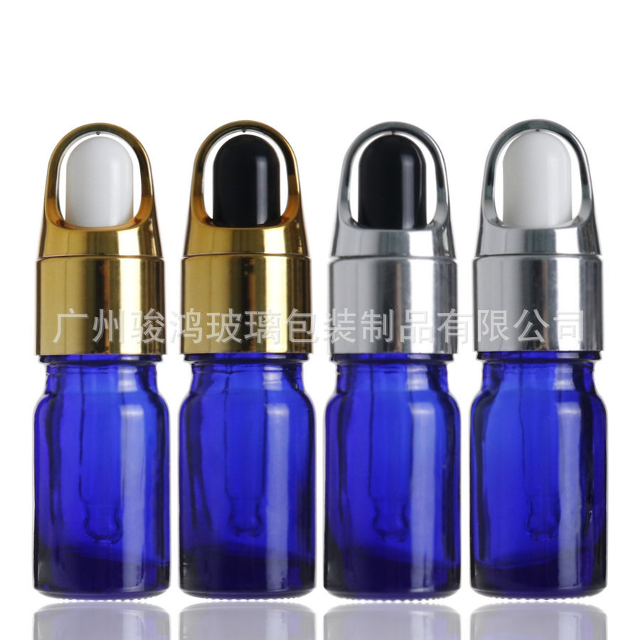 厂家现货批发玻璃瓶、【5毫升】蓝色精油瓶、 日化分装瓶 香薰瓶