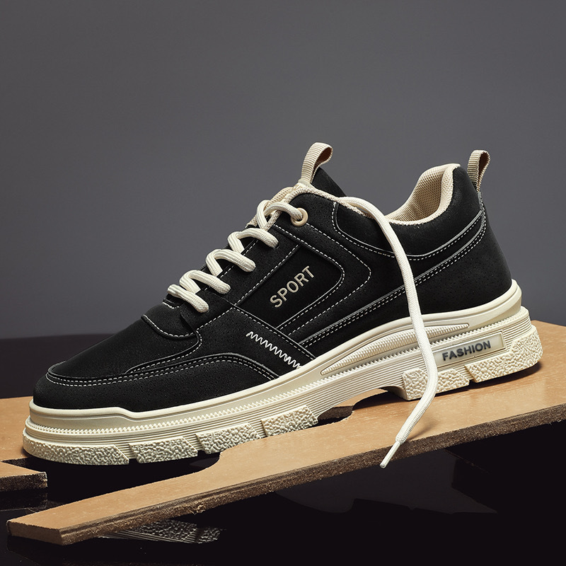 Zapatos de hombre 2024 verano transpirable nueva tendencia zapatos casuales de todo fósforo para hombre herramientas bajas botas Martin de cuero