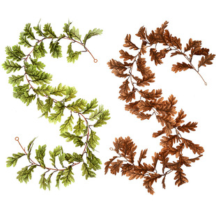 2022 new autumn chicken claw leaf wall hanging simulation rattan black Vine Halloween decorative rubber leaf Rattan