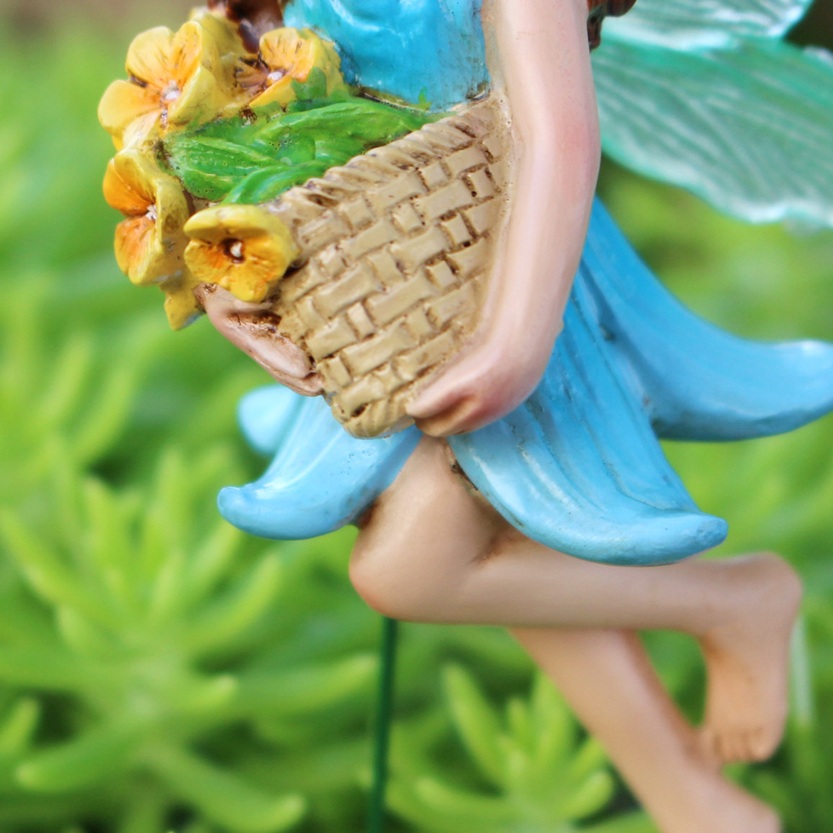  courtyard balcony gardening luminous luminous flower fairy animal set four decorative gifts home simulation resin insert