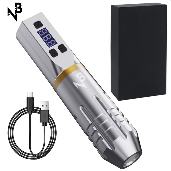 New tattoo pen wireless tattoo pen battery pen charging pen 1500 mA display cross-border temu