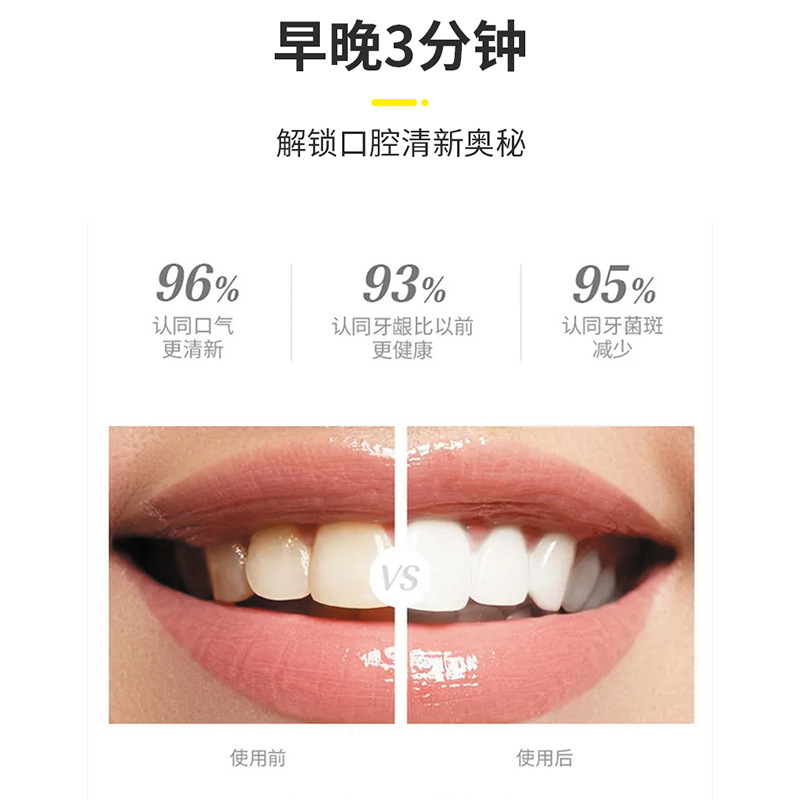 Baoweiquan mancha dental eliminación de pasta de dientes deslumbrante dientes blancos fijación pasta de dientes mancha de humo eliminación fresca cuidado bucal goma deslumbrante Blanco dientes fabricante