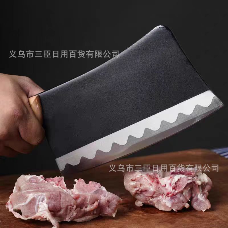 葛华7018斩骨刀 黑猛厨房家用锻打斩切菜刀酒店饭店用砍骨刀批发