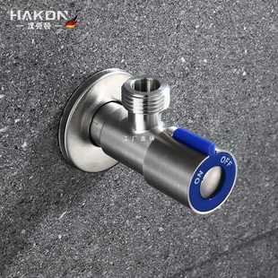 ✅ 304 Stainless Steel Triangle Valve Household Hot and Cold Water Valve Switch One in Two Out Three-Way Water Heater Stop Valve 4 Points