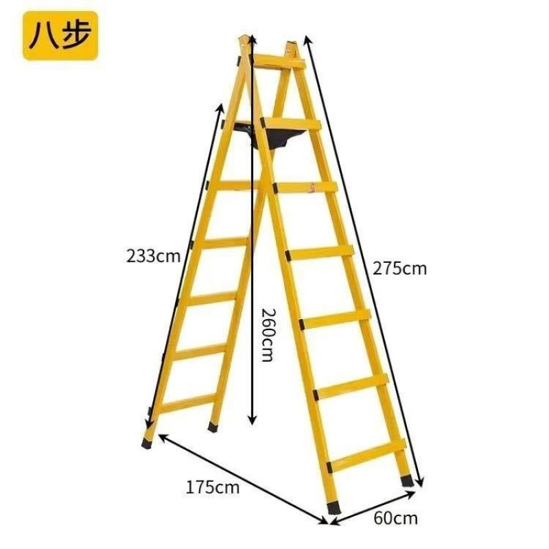 厚い人の字のはしごの炭素鋼の歩行のはしごの溶接の家庭の装飾の工事のはしごの特別な厚い折り畳みのはしごの人の字の木工|undefined