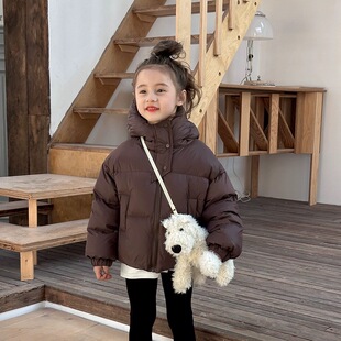 Anti-season girls' winter cotton-padded jacket 2025 new western style children's winter padded cotton-padded coat girl's top cotton-padded jacket coat
