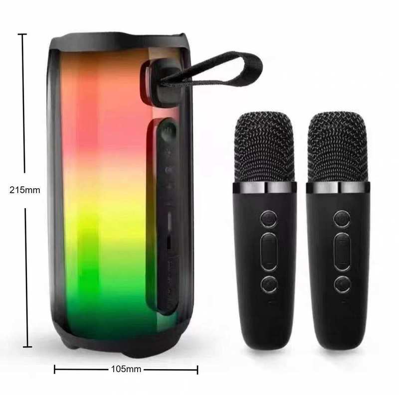 华强北pulse5脉动5全屏火焰幻彩灯无线蓝牙音响K歌话筒一体桌面音|undefined