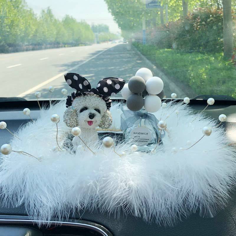 カー用品 インターネットセレブ ボブルヘッド ダイヤモンドがちりばめられたかわいい装飾 車の装飾品 車のインテリアアクセサリー センターコンソールの装飾品 車の女性|undefined