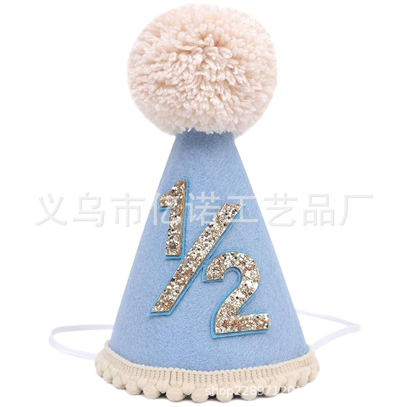 Tronos transfronterizos Amazon niños cumpleaños silla alta banner juego bebé medio cumpleaños fiesta decoración bandera sombrero