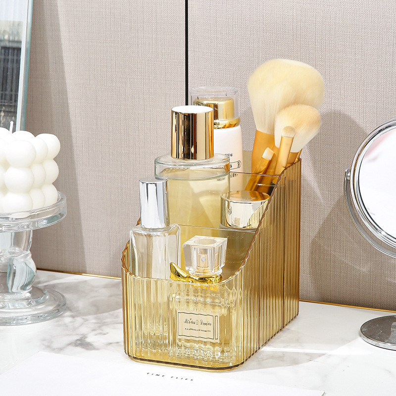 Ámbar de tres rejillas (Caja de almacenamiento de cosméticos 14,5*8,5*12cm)