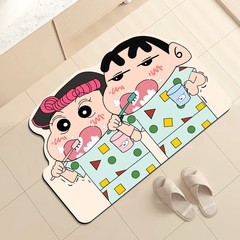 クレヨンの小さい新しい浴室の吸水の滑り止めのマットの柔らかい珪藻泥の漫画のトイレの速乾性の地面のマットのトイレの入り口のマット