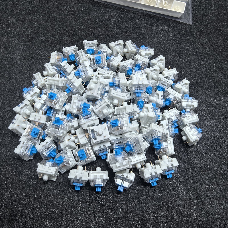 Wholesale Mechanical Keyboard Switches: Blue, Red, Brown, Black Switches, Customized Hot-Swappable Switches, Three-Pin, In-Stock, Cross-Border, Cross-Axis Switches