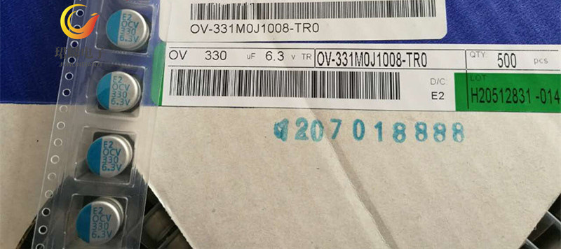 6.3V330UF 10X8 立隆贴片固态电容 OCV331M0J1008-TR0 1