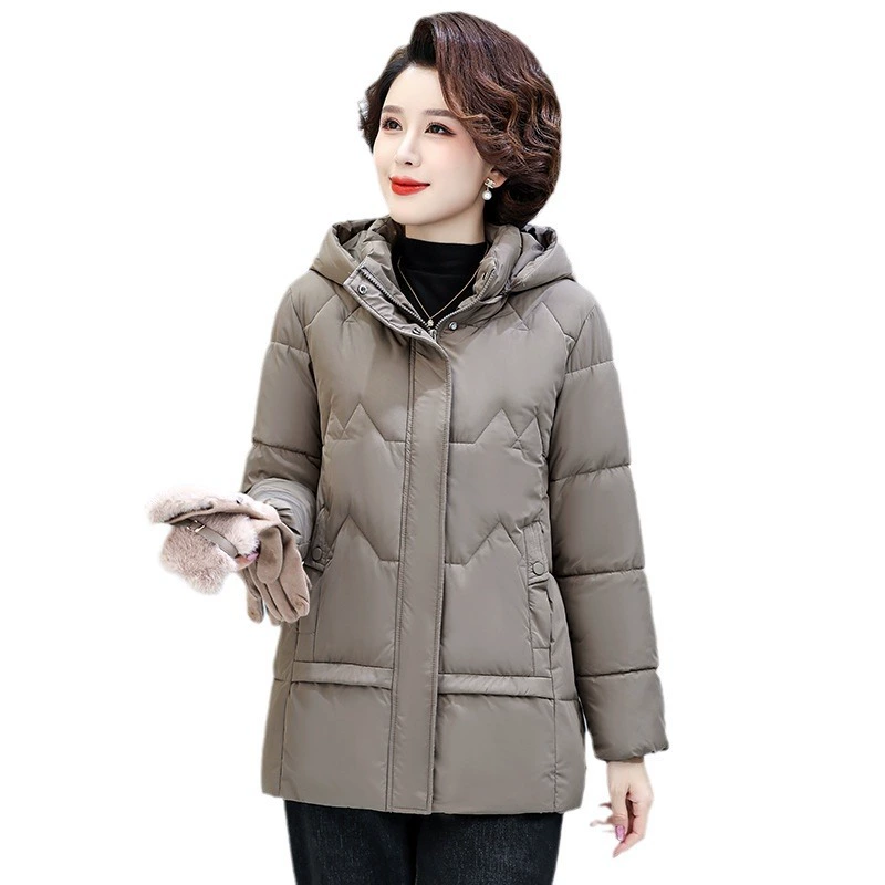 Winter classic keep warm jacket with hood, increased thickness, plus size, western style